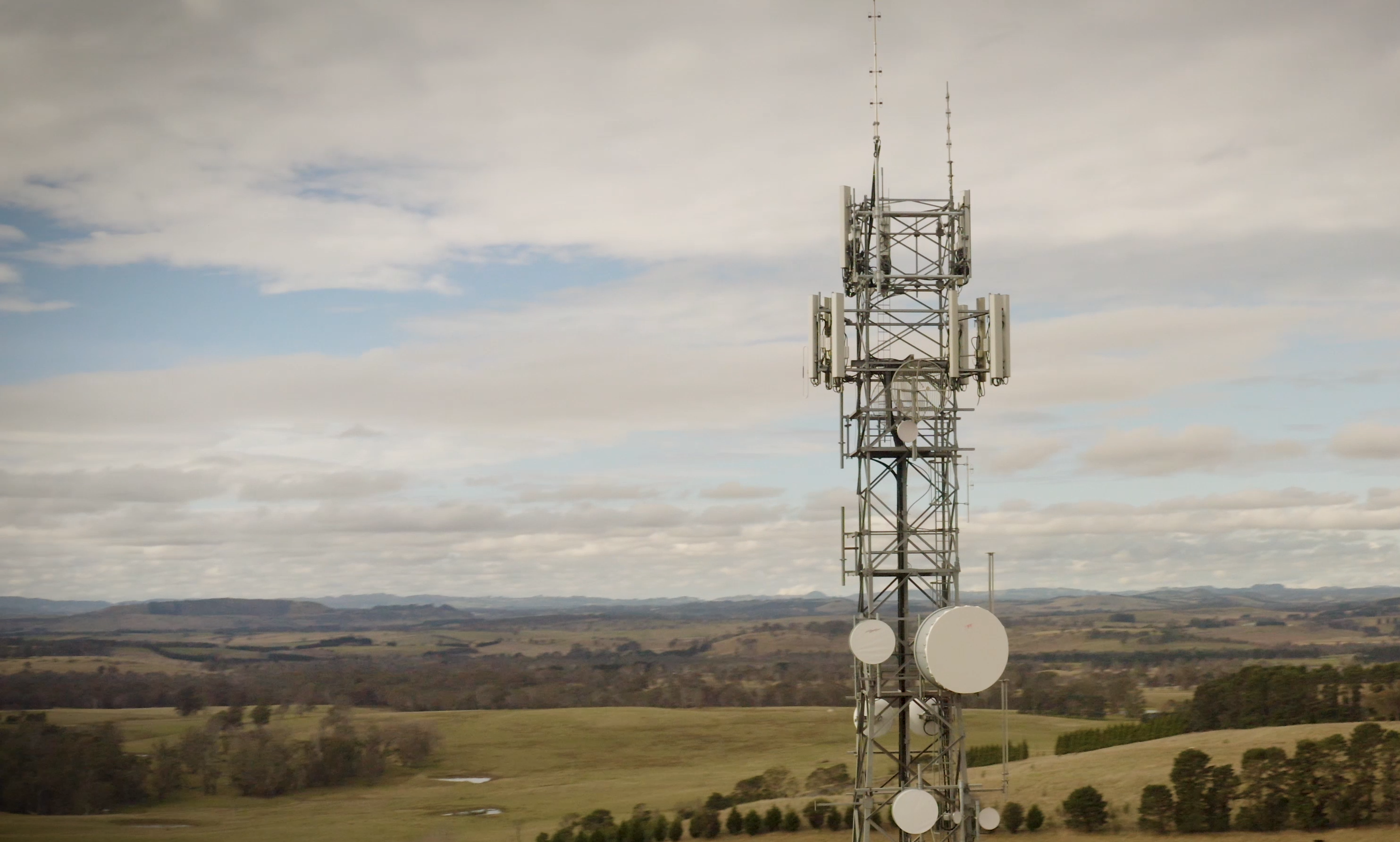 Close of view of telco tower