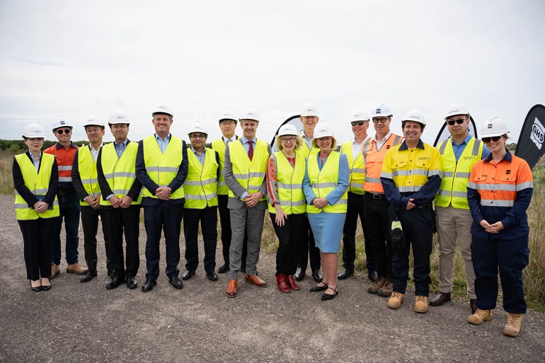 Port of Newcastle team and partners at Clean Energy Precinct